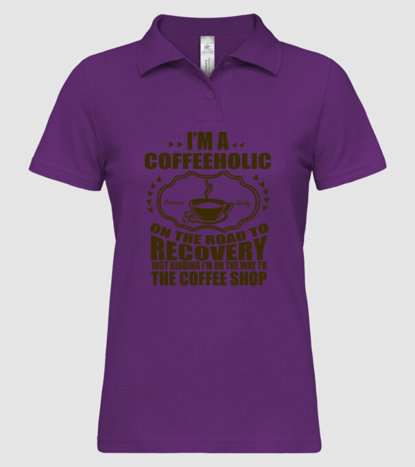 Coffeholic model mentă pe tricou