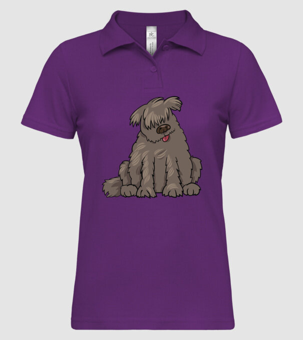 Dog silhouette model mentă pe tricou