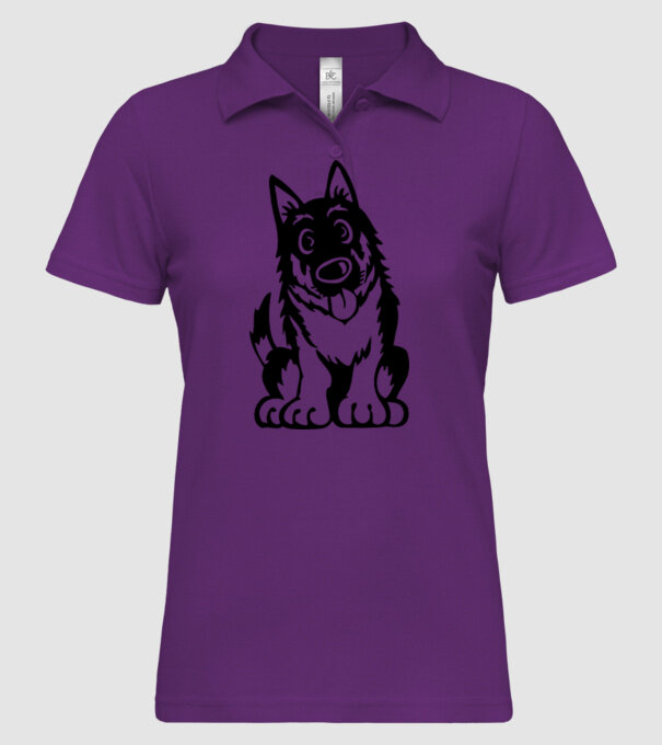 câine lup model mentă pe tricou