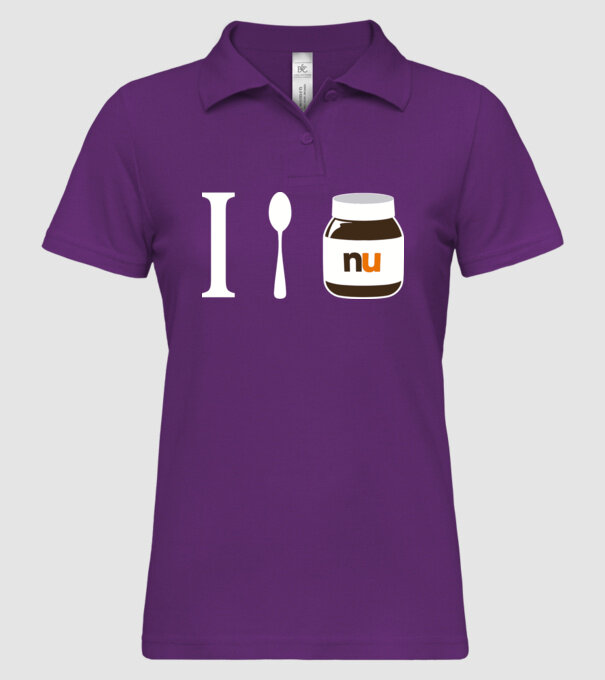 i love nutella model mentă pe tricou