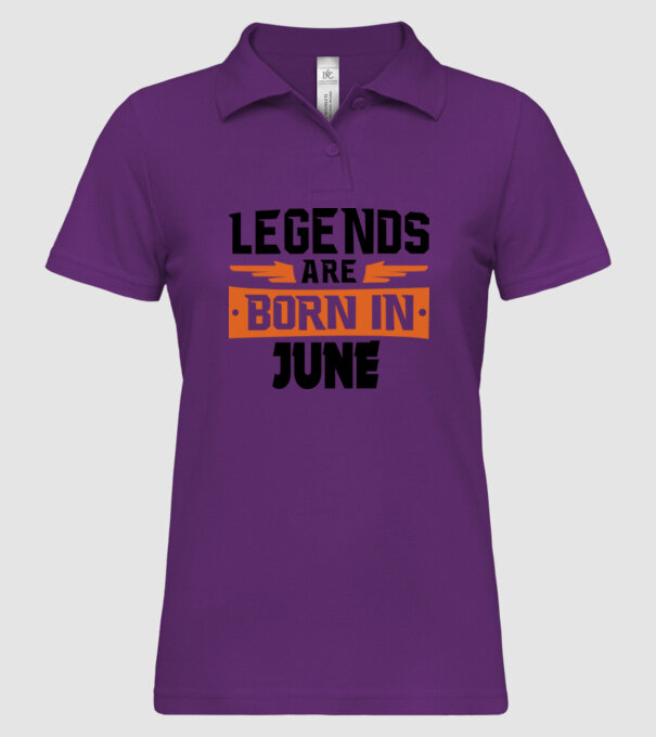 Legends are born in June model mentă pe tricou