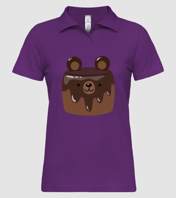 Ursuleț prăjitură model mentă pe tricou