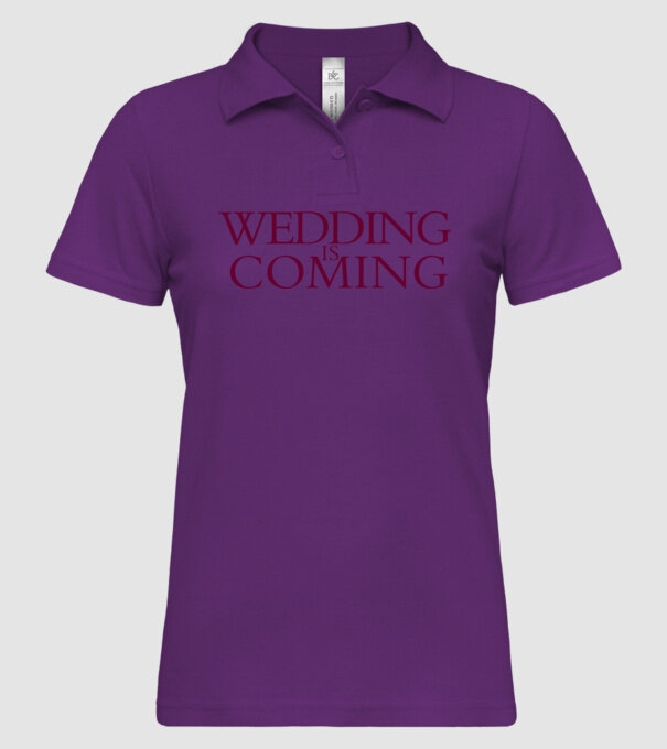 Wedding is coming model mentă pe tricou