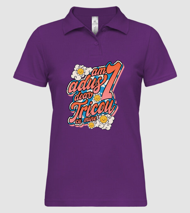 Am adus doar un tricou cu mine! model mentă pe tricou