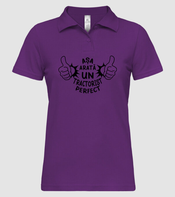 Așa arată un TRACTORIST perfect model mentă pe tricou
