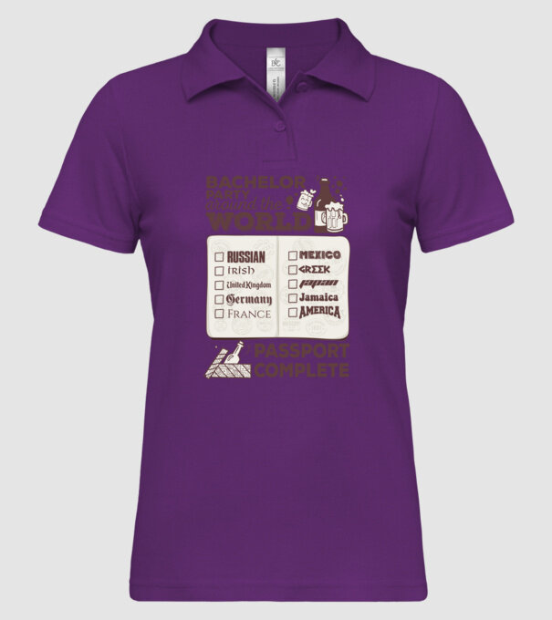 Bachelor Party World tour model mentă pe tricou
