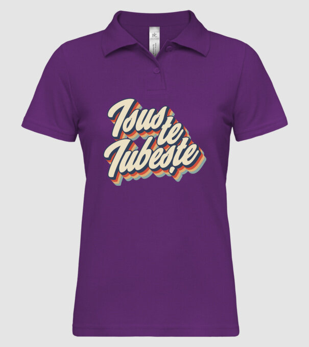 Isus te iubește model mentă pe tricou