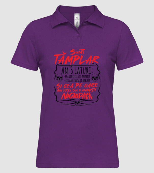 sunt tâmplar am 3 laturi model mentă pe tricou