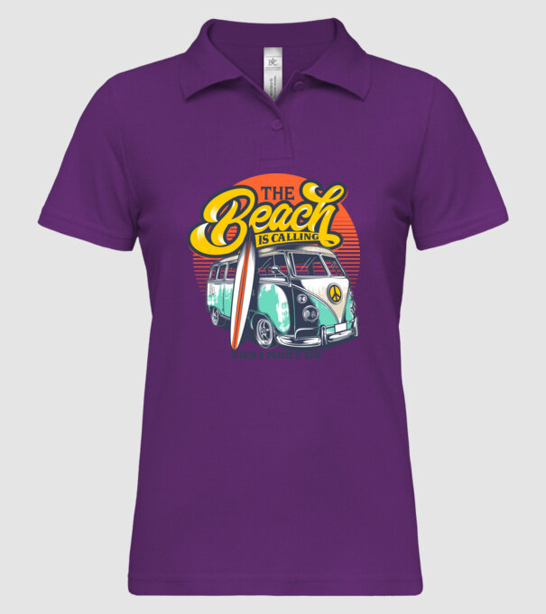 The Beach is Calling model mentă pe tricou