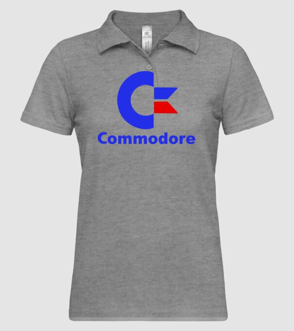 commodore 64 model gri pe tricou