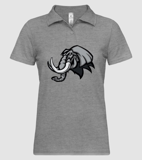 Elephant model gri pe tricou