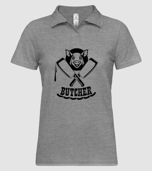 Măcelar model gri pe tricou