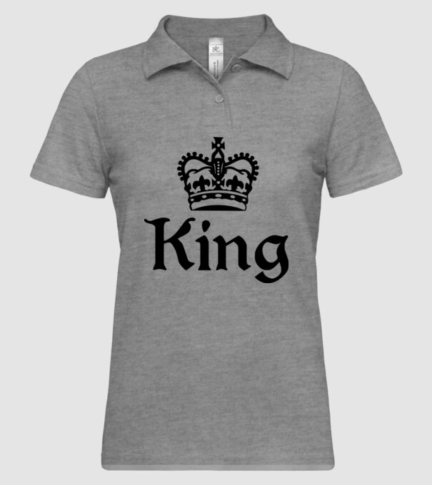 King 01 model gri pe tricou