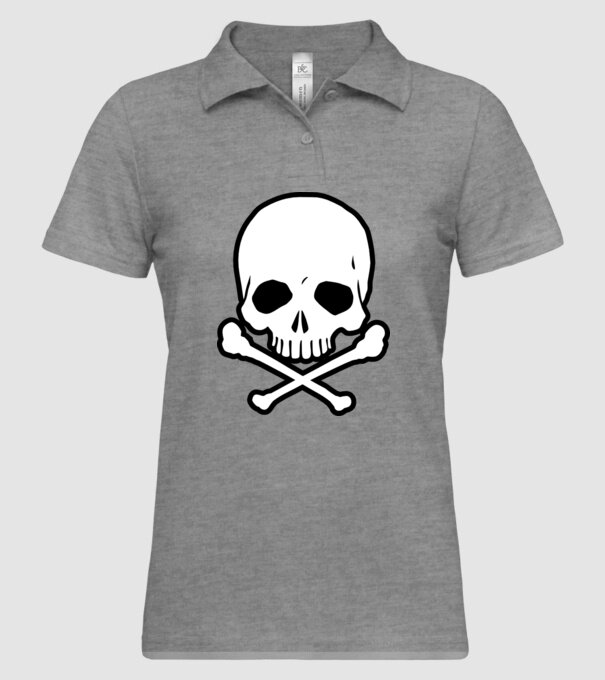 Craniu model gri pe tricou