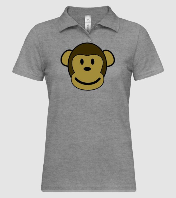 Maimuță model gri pe tricou