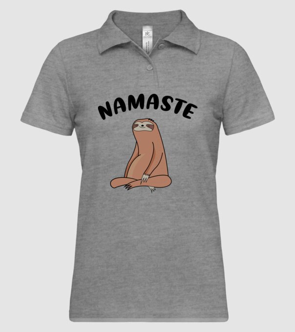 Leneș meditând model gri pe tricou