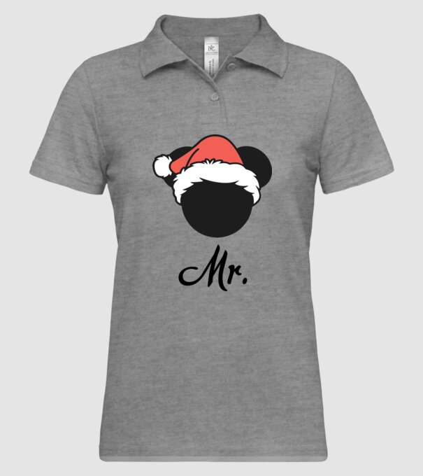 mr christmas model gri pe tricou