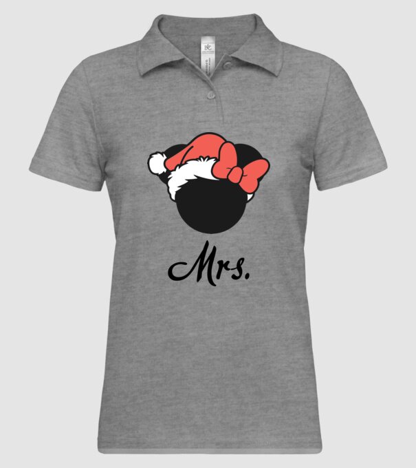 mrs christmas model gri pe tricou