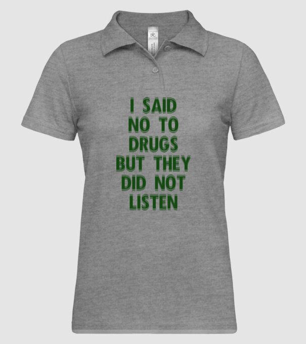 Say no... model gri pe tricou
