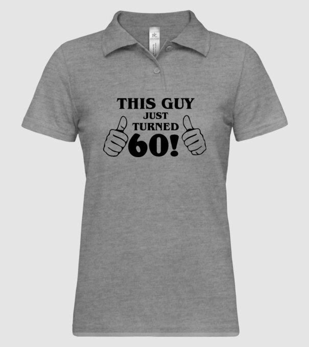 This guy just turned - 60 model gri pe tricou