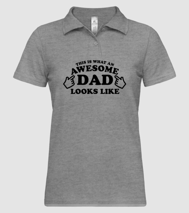 This is how an awesome Dad looks like! model gri pe tricou
