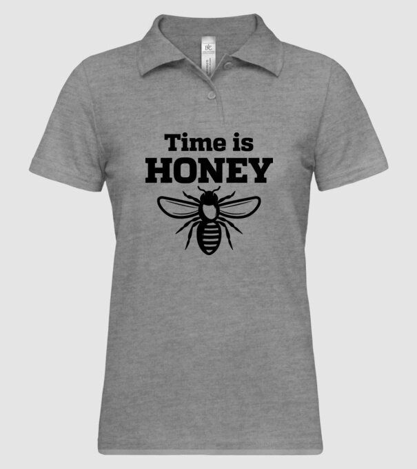 Time is honey model gri pe tricou