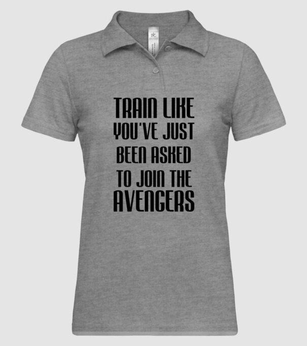 Train like youve just been asked model gri pe tricou