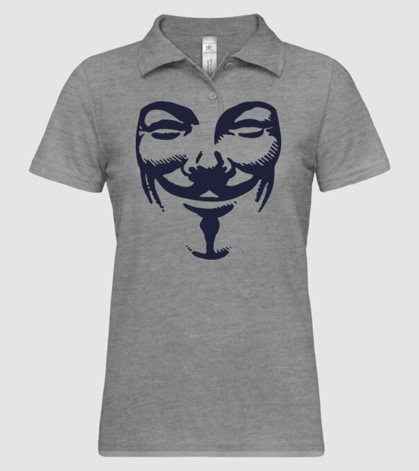 vendetta mask model gri pe tricou