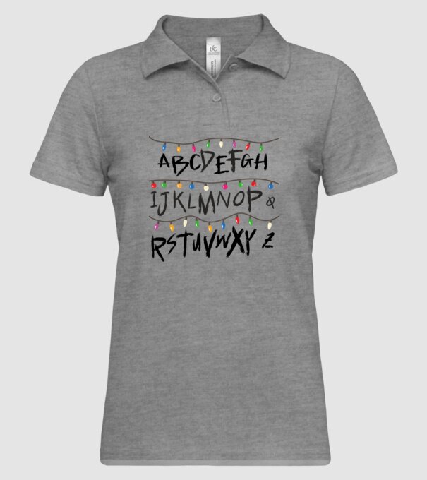 abcdef stanger things model gri pe tricou