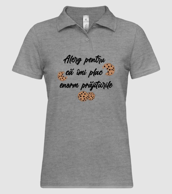Alerg pentru că îmi plac enorm prăjiturile model gri pe tricou