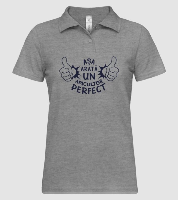 Așa arată un APICULTOR perfect model gri pe tricou