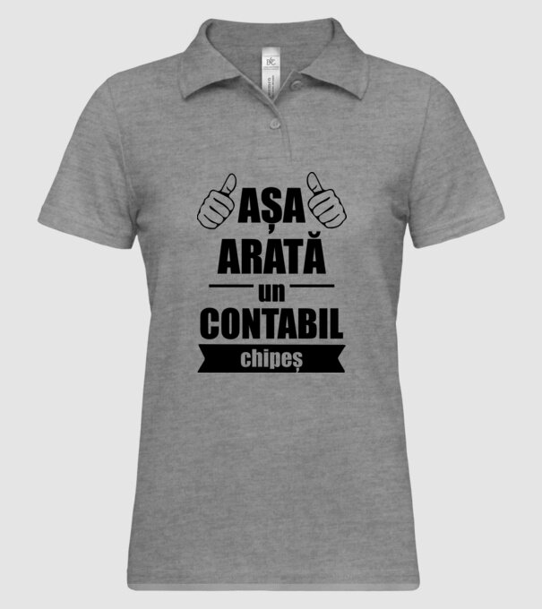 așa arată un contabil chipeș model gri pe tricou