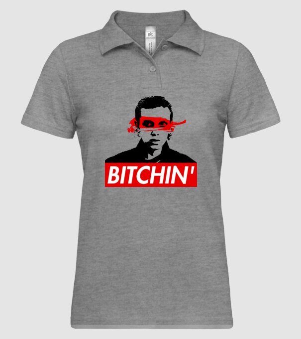 bitchin eleven model gri pe tricou