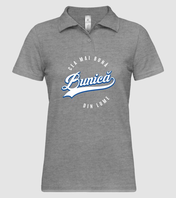 Cea mai bună BUNICĂ din lume model gri pe tricou