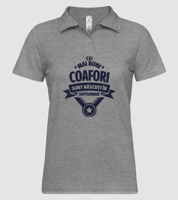 Cei mai buni coafori sunt născuți în Septembrie model gri pe tricou