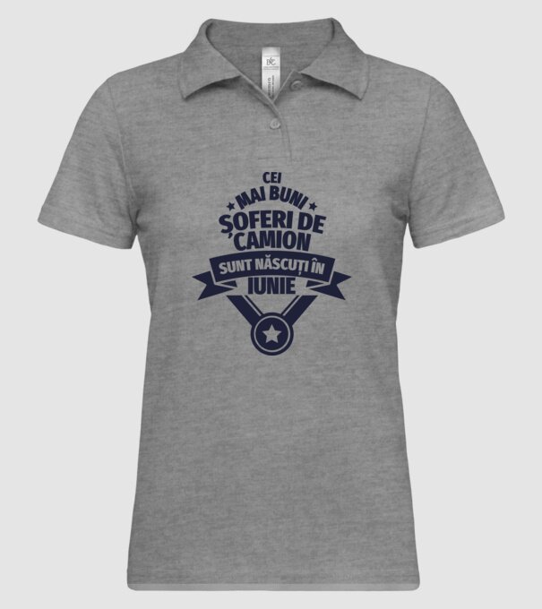 Cei mai buni șoferi de camion sunt născuți în Iunie model gri pe tricou