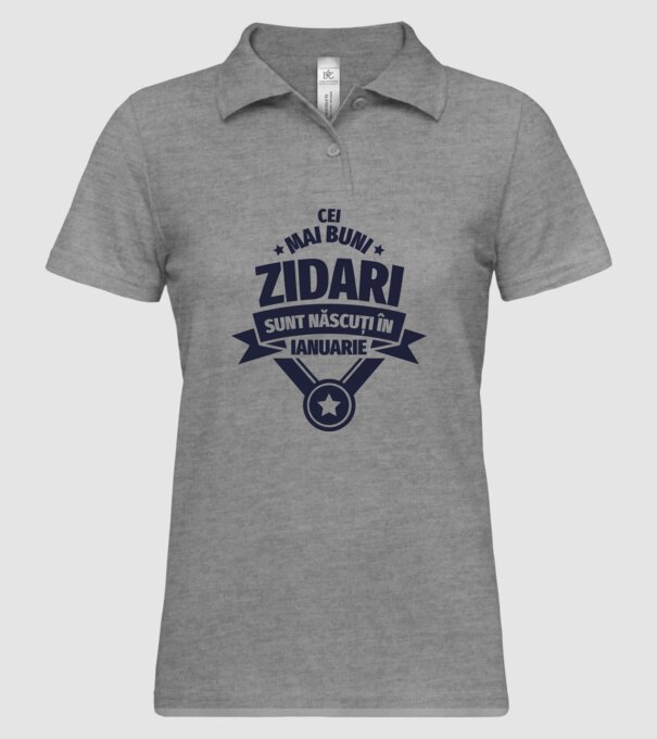 Cei mai buni zidari sunt născuți în Ianuarie model gri pe tricou