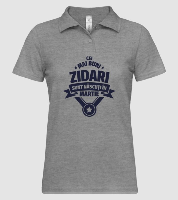 Cei mai buni zidari sunt născuți în Martie model gri pe tricou