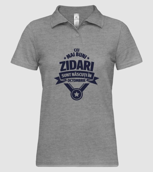 Cei mai buni zidari sunt născuți în Octombrie model gri pe tricou