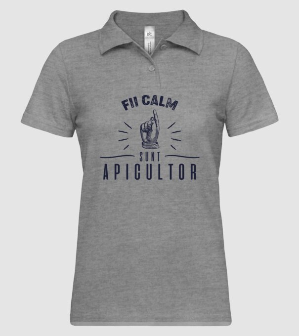 Fii calm.... sunt apicultor model gri pe tricou
