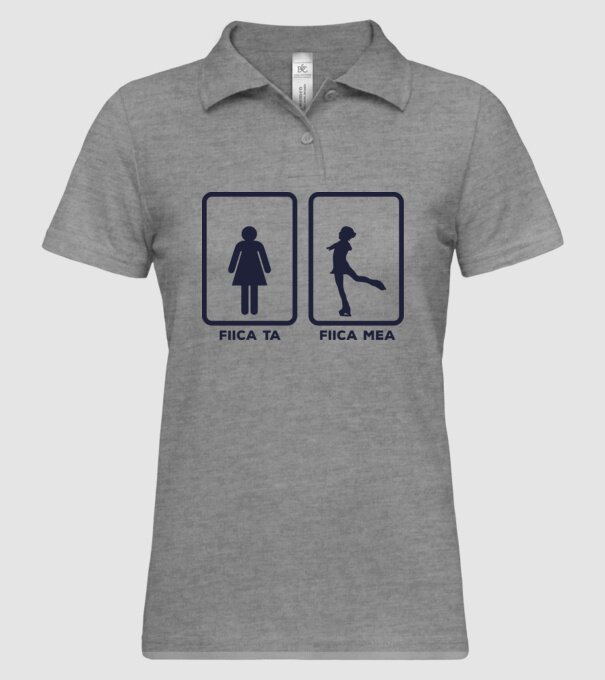 fiica ta - fiica mea model gri pe tricou