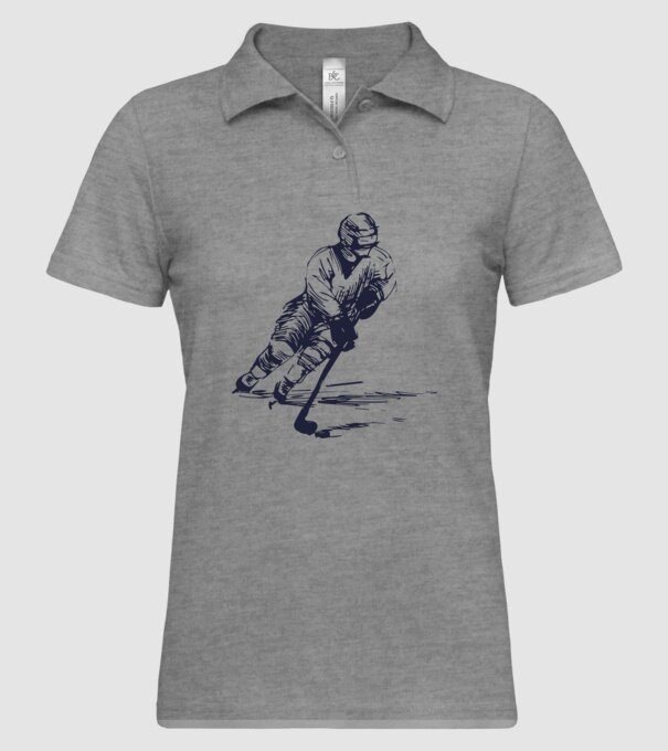 Hockey player model gri pe tricou