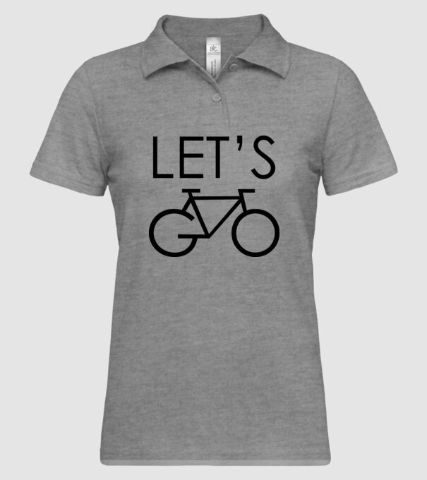 Let's go model gri pe tricou