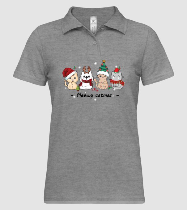 Meowy catmas 2 model gri pe tricou
