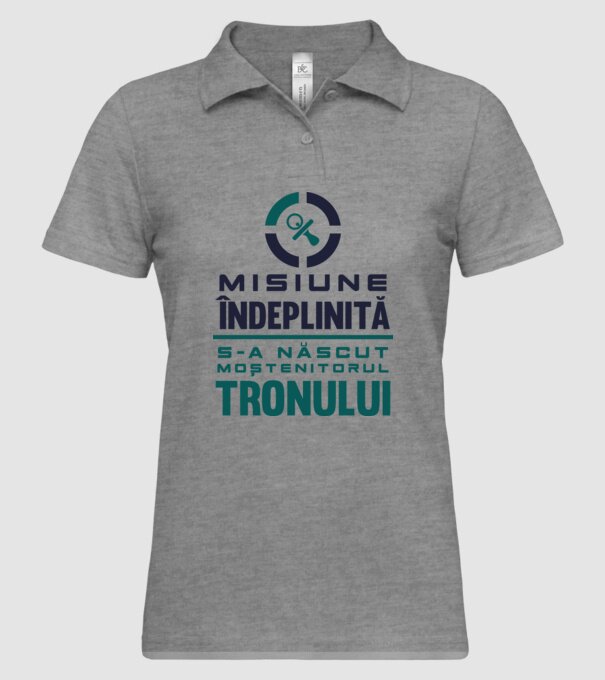 Misiune îndeplinită model gri pe tricou