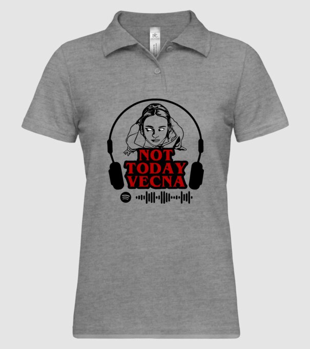 not today vecna model gri pe tricou