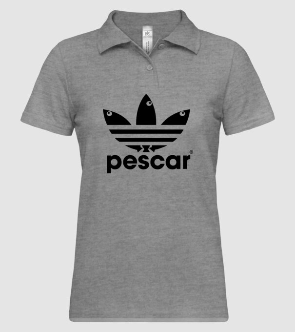 Pescar original model gri pe tricou