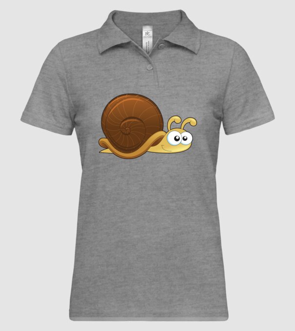 Snail model gri pe tricou