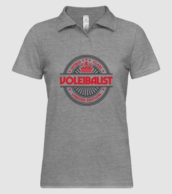 voleibalist model gri pe tricou