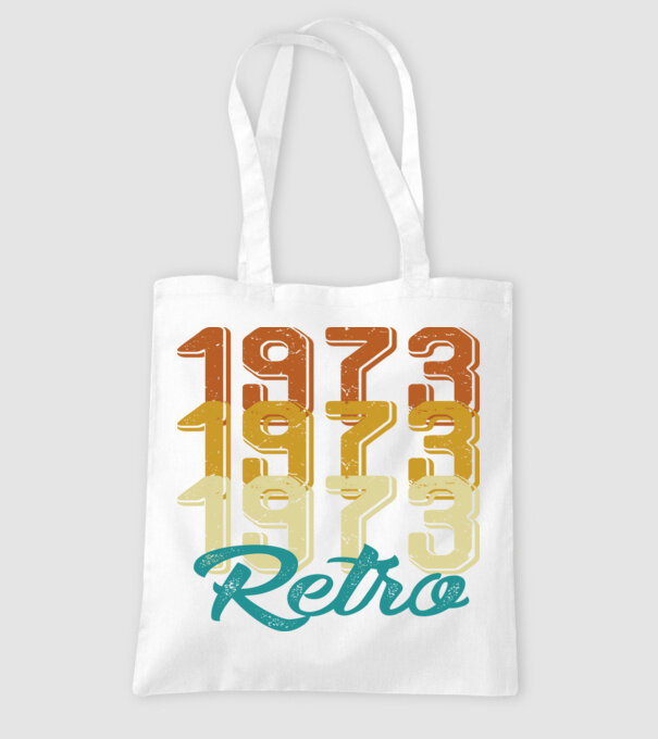 1973 retro model alb pe tricou
